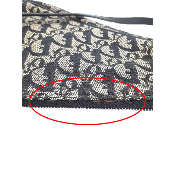 Christian Dior Trotter Pattern Saddle Pouch Semi-Shoulder Bag - Picture 3 of 9
